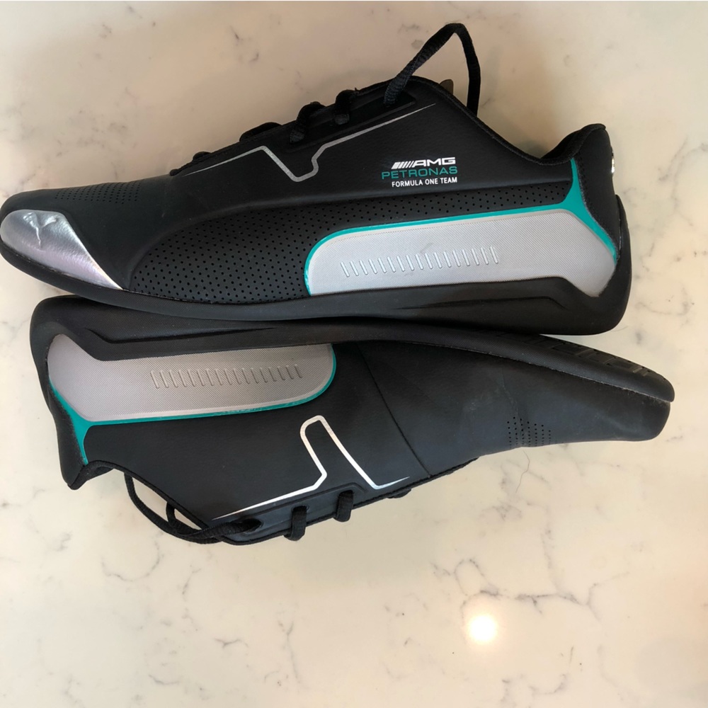 Puma Mercedes Drift Cat 8 Formula One Black Grey Green Style 306502-01 Size 11US